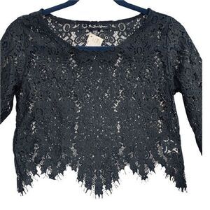 For Love & Lemon Lace Crop Top NWT Size XS